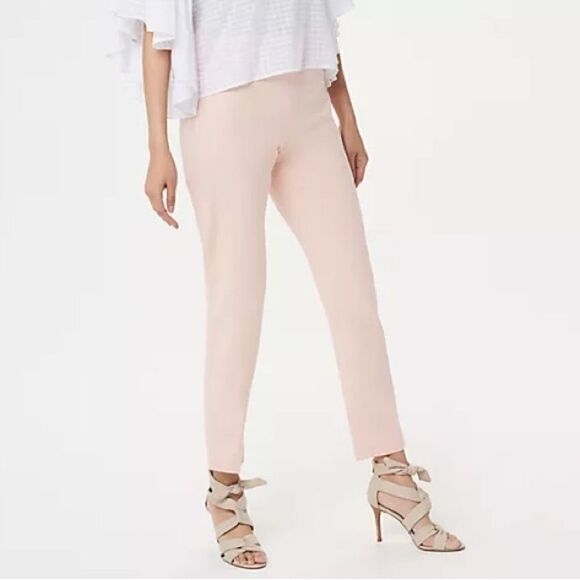 Vince Camuto Pink Tapered Side Zip Straight Leg Pants Women's Size 8 - Picture 1 of 11